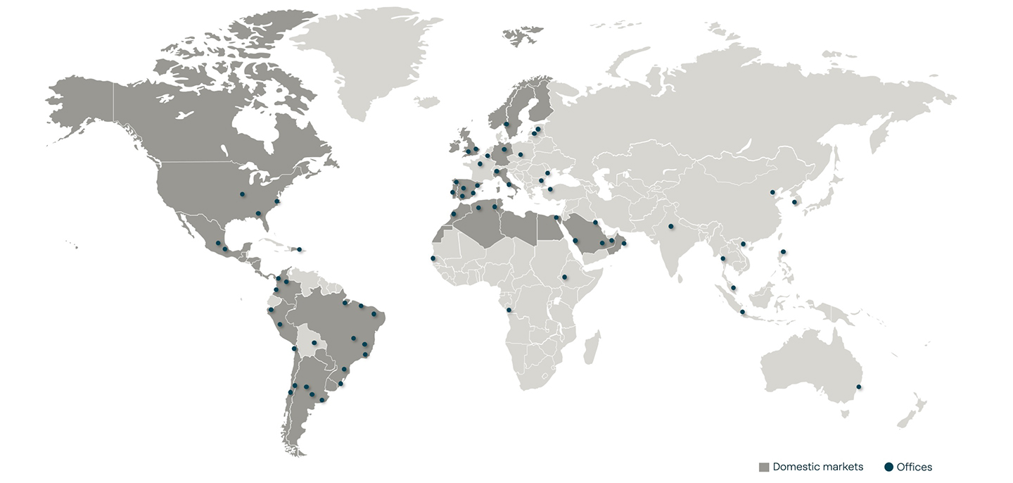 Oficinas de Indra Group en el mundo